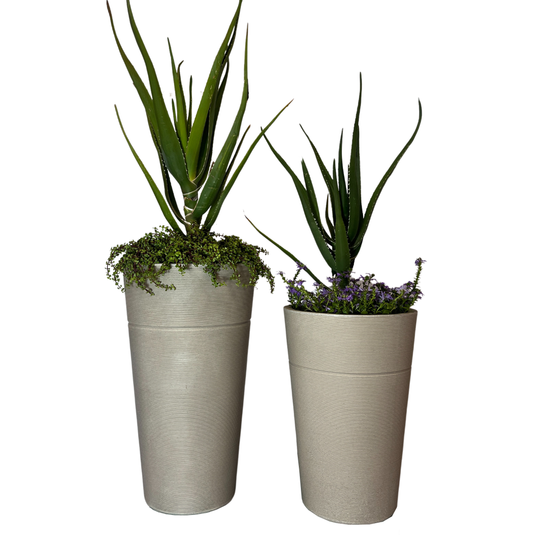 Stone Floridis Amsterda Graffiti Cylinder Pot – Cape Garden Online